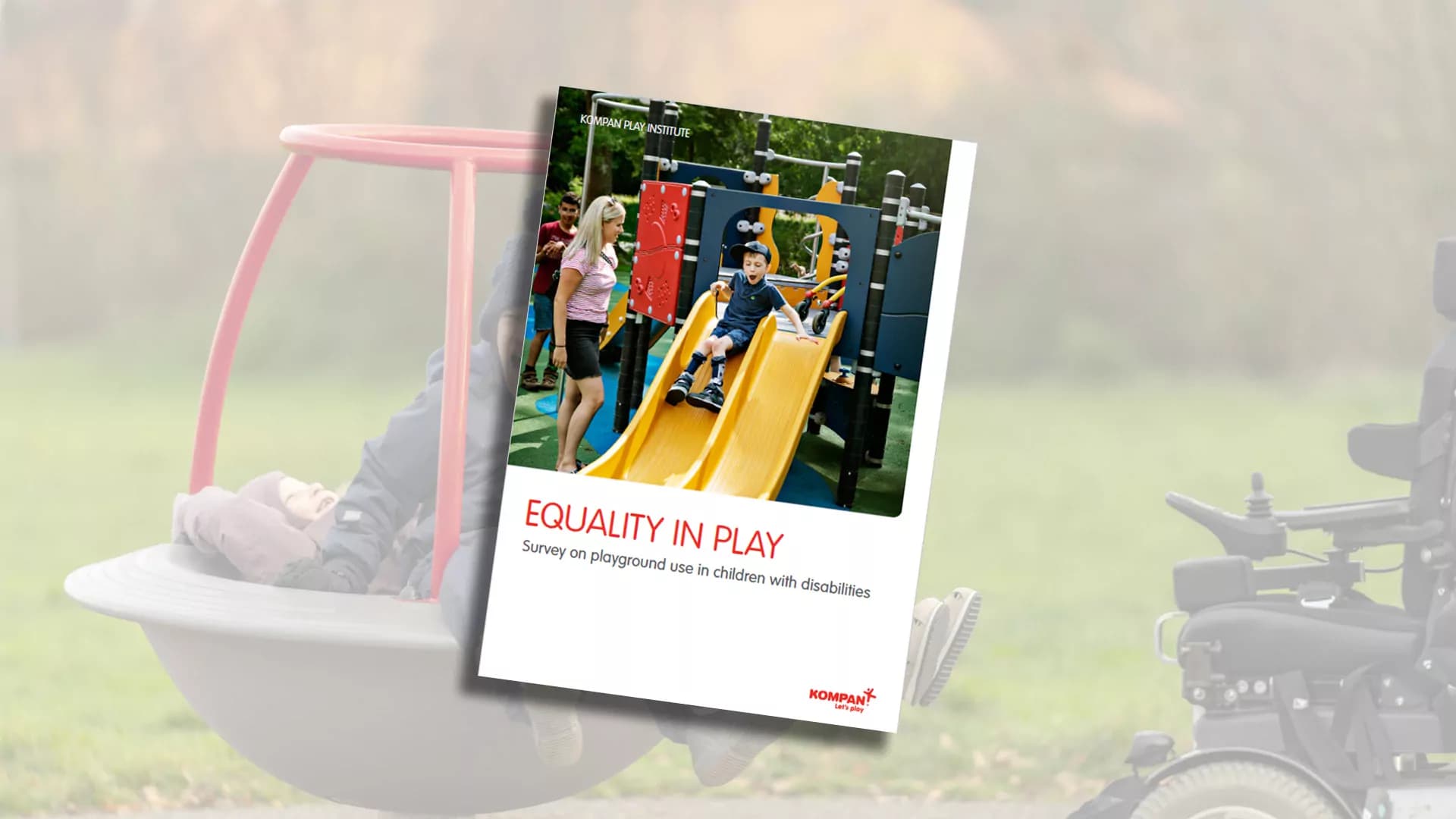 Children with disabilities have less than half the chance of accessing playgrounds